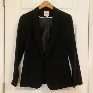 candie's black fitted blazer